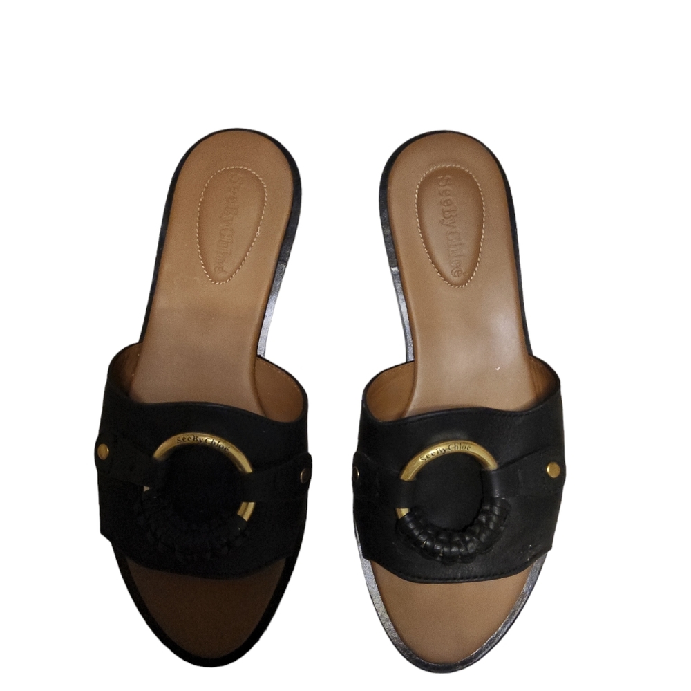 Chloe Leather Slippers